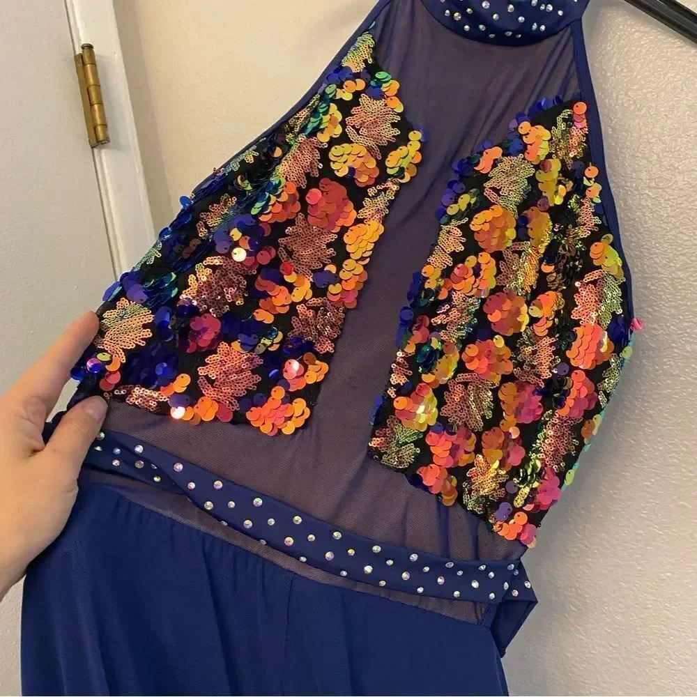 Revolution 10th House Dance Costume plus size unitard PRISMATIC TH23134 XXLA ADL